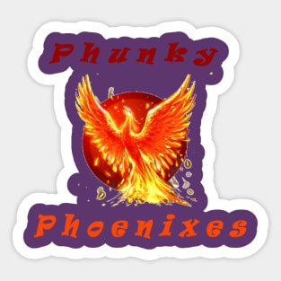 Phunky Phoenixes Logo T-shirt Sticker